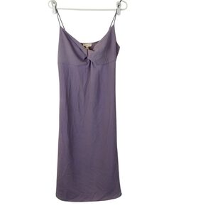 See You Monday  Casual knee Slip Twist Front Dress